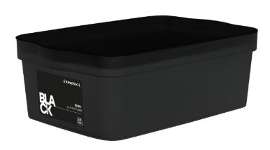 Ящик для хранения Keeplex Black 2,3 л 21,1х14,1х11 см                           